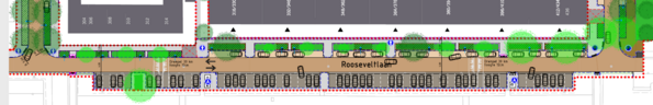 plattegrond ontwerp Rooseveltlaan, zie de beschrijving in de tekst