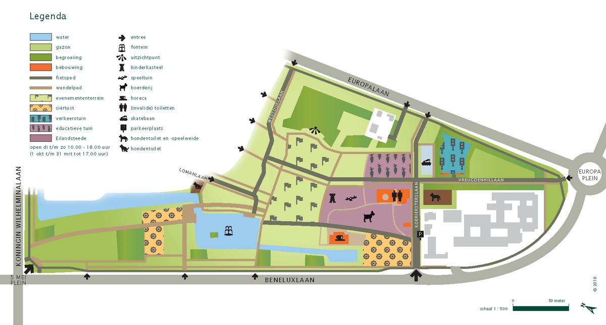 Plattegrond van park Transwijk